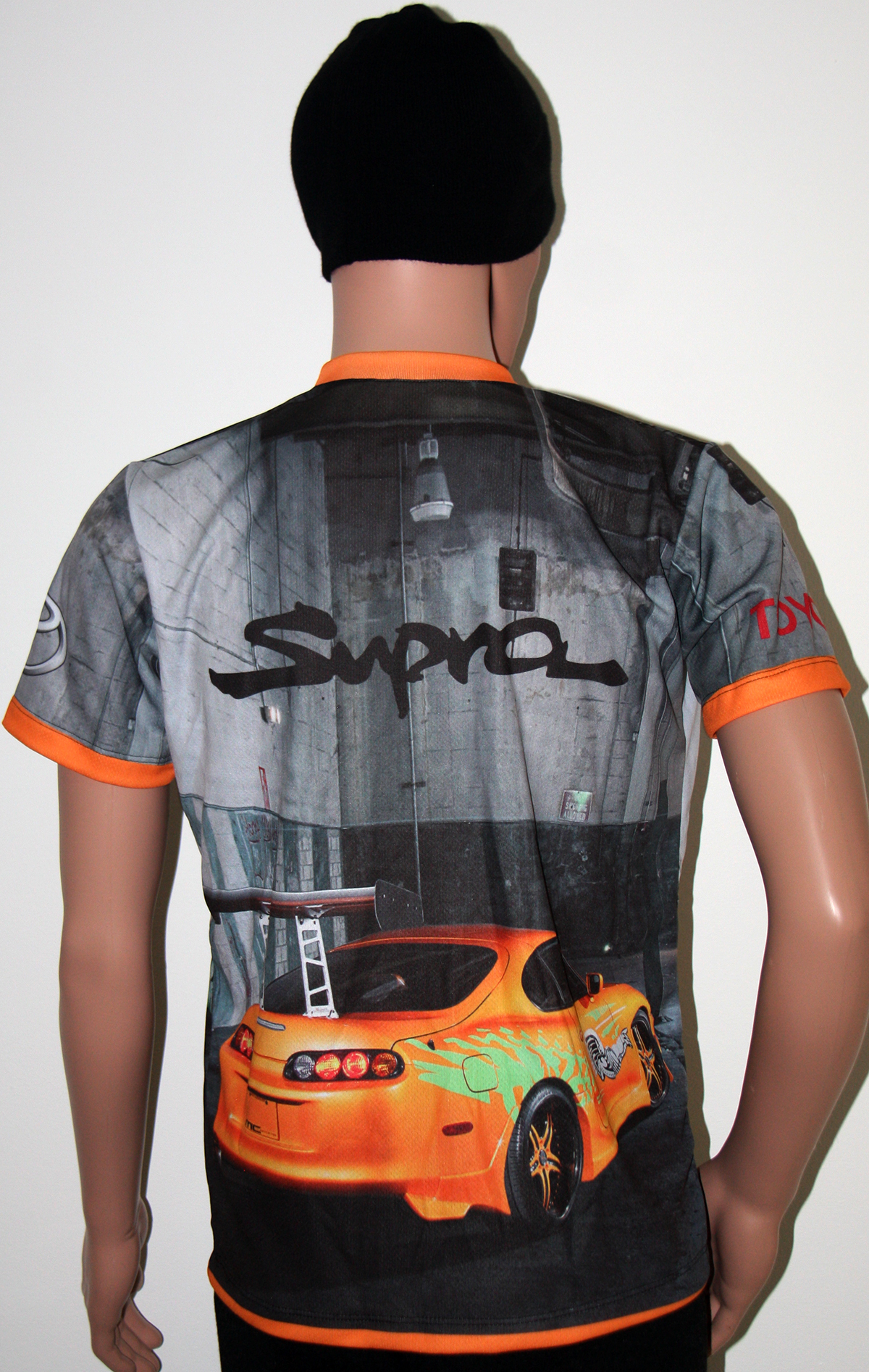 Toyota Supra T Shirt With Logo And All Over Printed