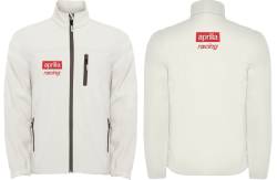 aprilia racing softshell felpa sweat zippe veste jacke bordado 