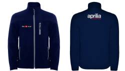 Aprilia racing softshell felpa sweat zippe veste jacke bordado 