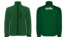 Aprilia racing softshell felpa sweat zippe veste jacke bordado 