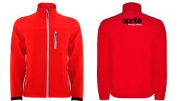 Aprilia racing softshell felpa sweat zippe veste jacke bordado 