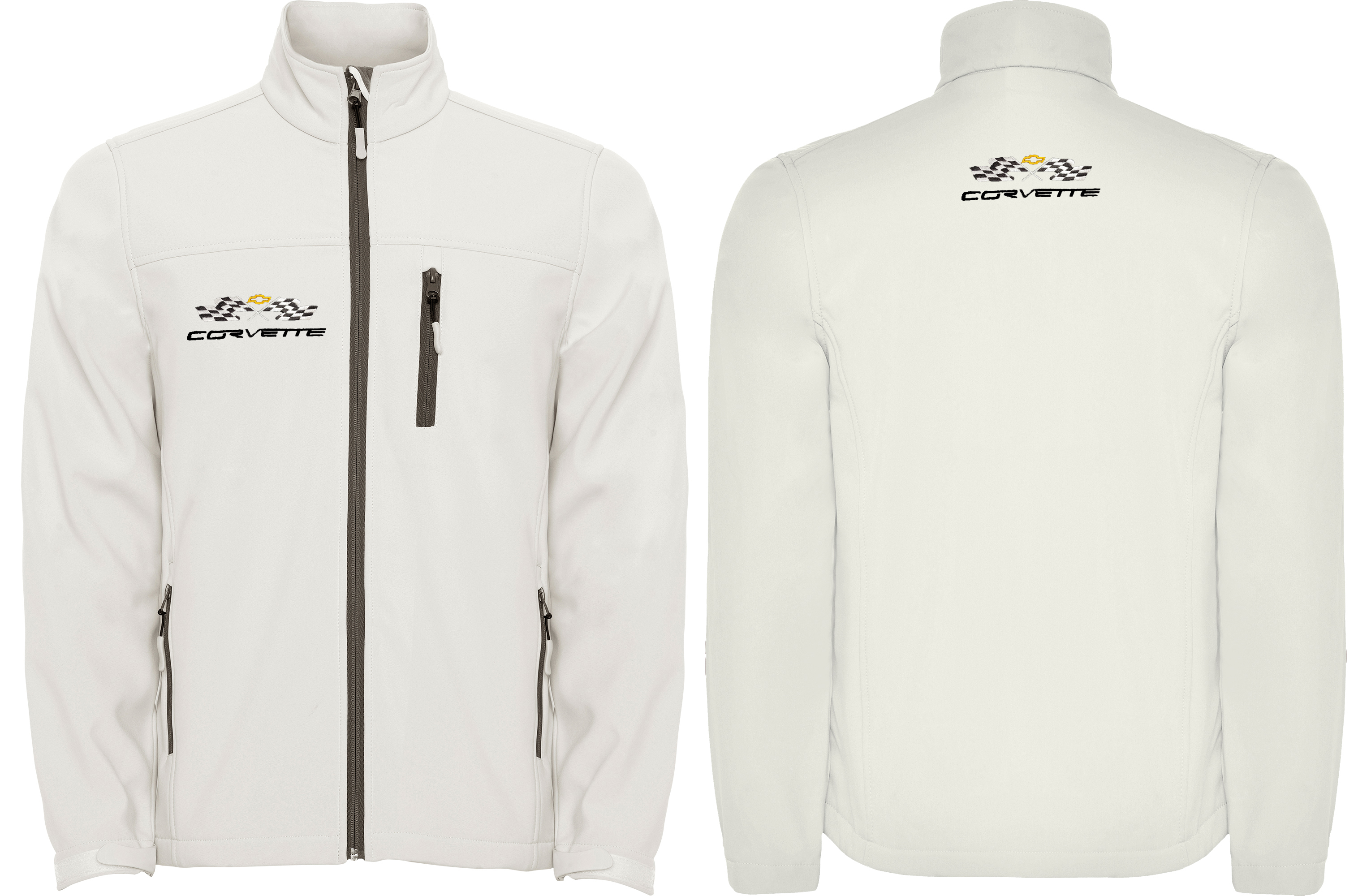 chevrolet corvette c4 c5 c6 softshell felpa sweat zippe veste jacke bordado 