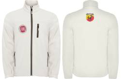 fiat 500 abarth softshell felpa sweat zippe veste jacke bordado 