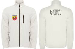 fiat 500 abarth softshell jacket jacke chaqueta sudadera broderie 