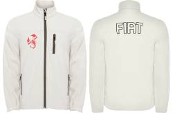 fiat 500 scorpion softshell felpa sweat zippe veste jacke bordado 