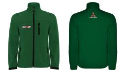 Mitsubishi motors lancer evo wrc jacke veste softshell chaqueta sudadera cremallera 