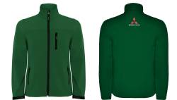 Mitsubishi starion evo 3000gt softshell felpa sweat zippe veste jacke bordado 