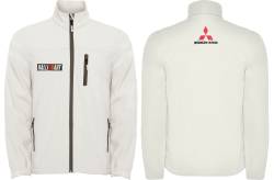 Mitsubishi motors lancer 3000gt softshell felpa sweat zippe veste jacke bordado 