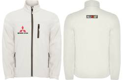 Mitsubishi starion evo 3000gt softshell felpa sweat zippe veste jacke bordado 