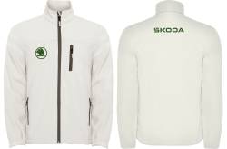 skoda vrs softshell felpa sweat zippe veste jacke bordado 