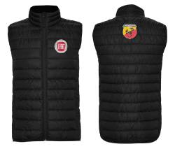 fiat 500 scorpion steppweste stickerei gilet ricamo 