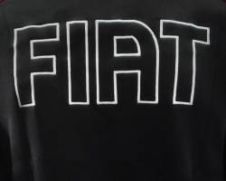 fiat 500 abarth sweat zippe sudadera chaqueta ricamo 