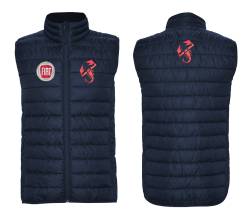 fiat quilted embroidered vest 