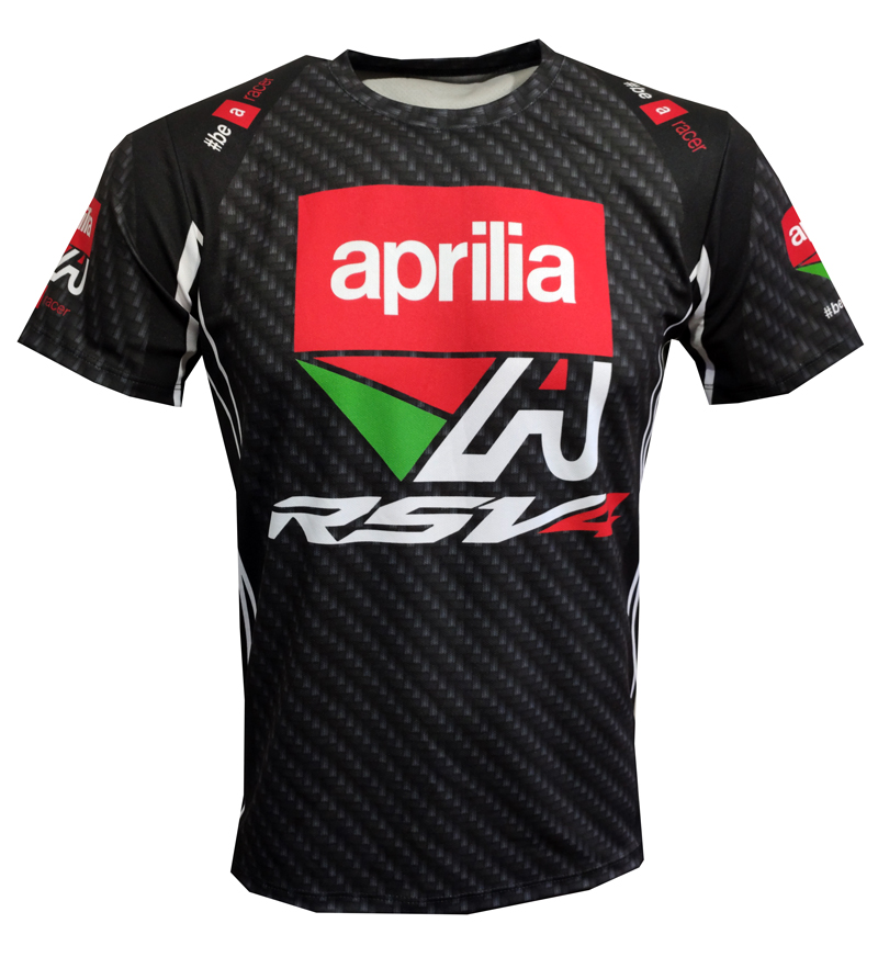aprilia racing team tuono rsv 4 rf w racer carbon t shirt 