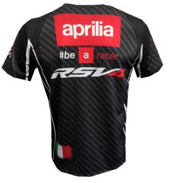 aprilia be a racer rsv4 carbon camiseta 