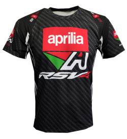 aprilia racing team tuono rsv 4 rf w racer carbon t shirt 