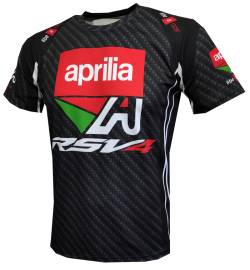 aprilia racing team tuono rsv 4 rf w racer carbon tshirt 