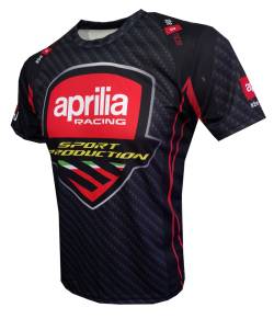 aprilia racing sport production be a racer carbon t shirt 