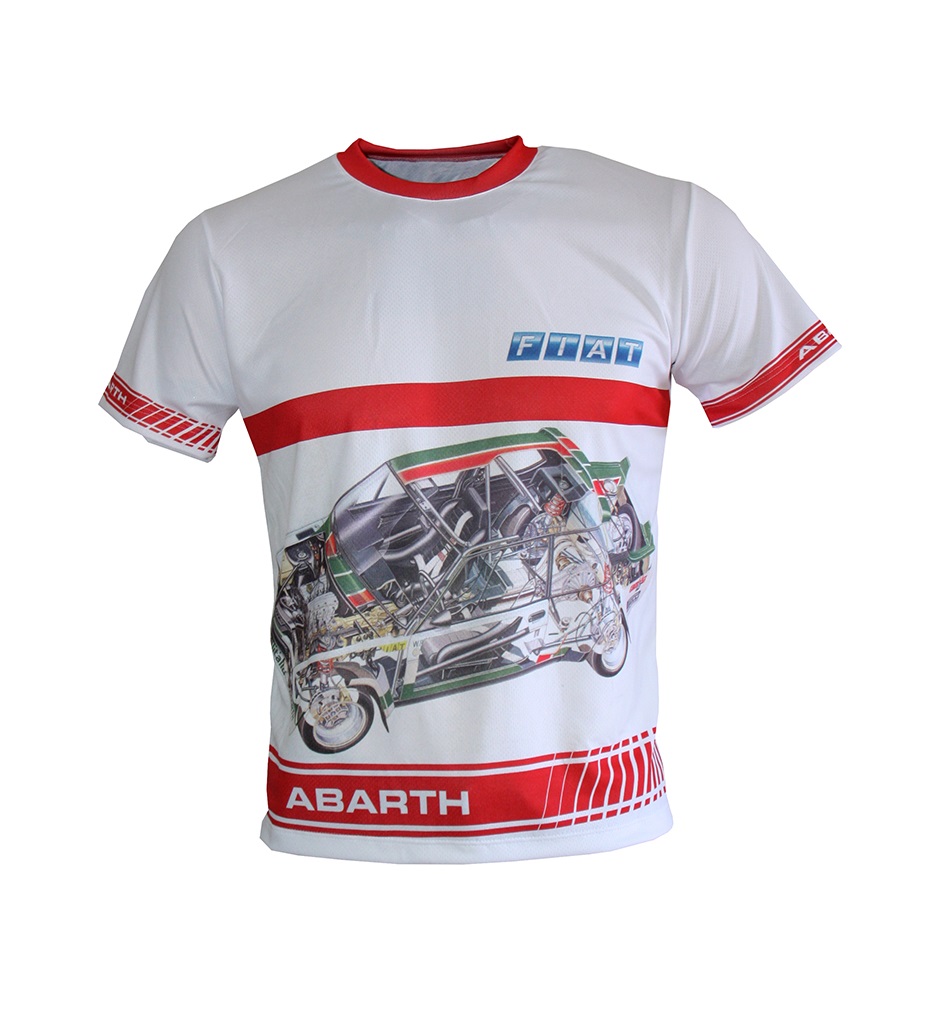 Fiat Abarth 131 t-shirt with logo and 