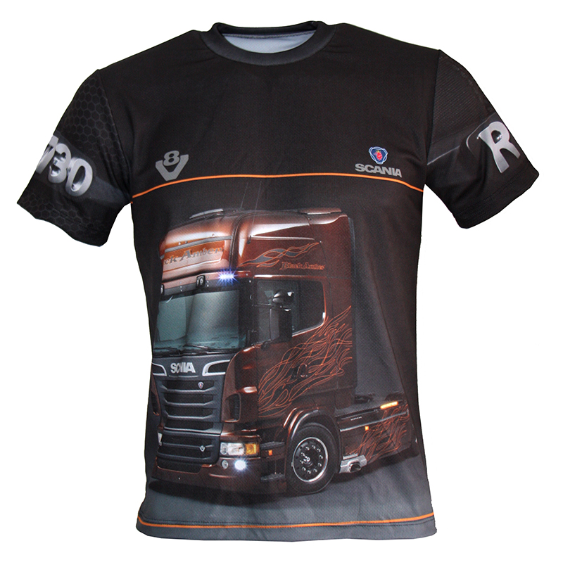 Scania Tipper Truck Embroidered & Personalised T Shirt 