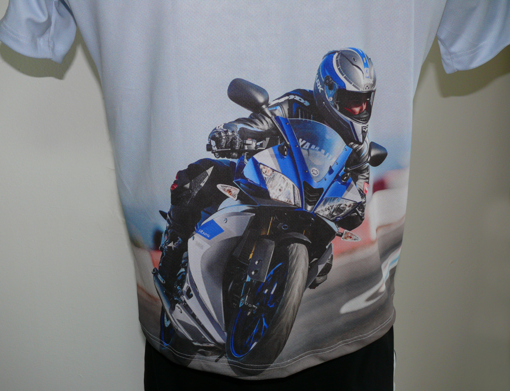 Yamaha Yzf R125 T Shirt With Logo And All Over Printed Picture T Shirts With All Kind Of Auto