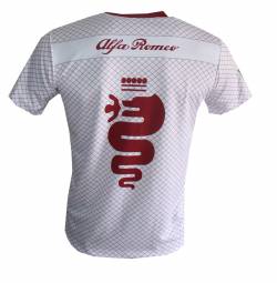 Alfa Romeo camiseta en blanco y rojo