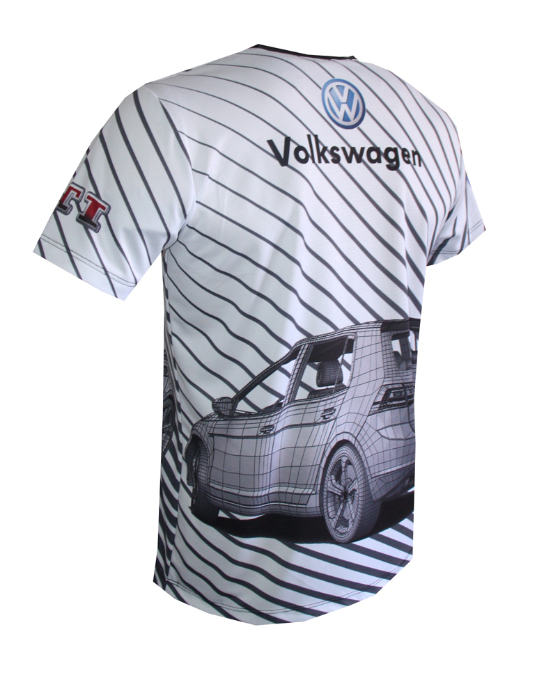 VW GTI t-shirt with logo and all-over printed picture - T-shirts with ...