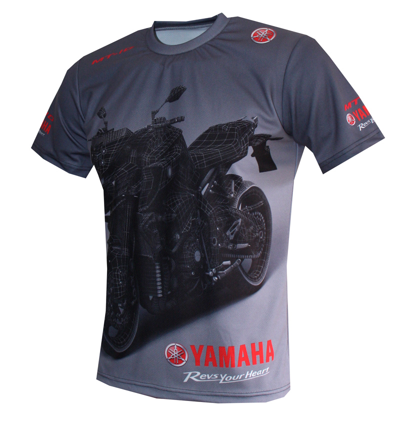 Yamaha MT-10 t-shirt with logo and all-over printed picture - T-shirts ...