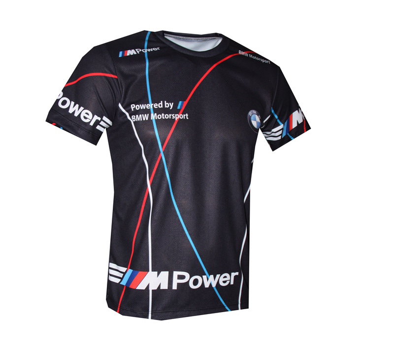 BMW Motorsport t-shirt with logo and printed picture T-shirts with all kind of moto, and music themes