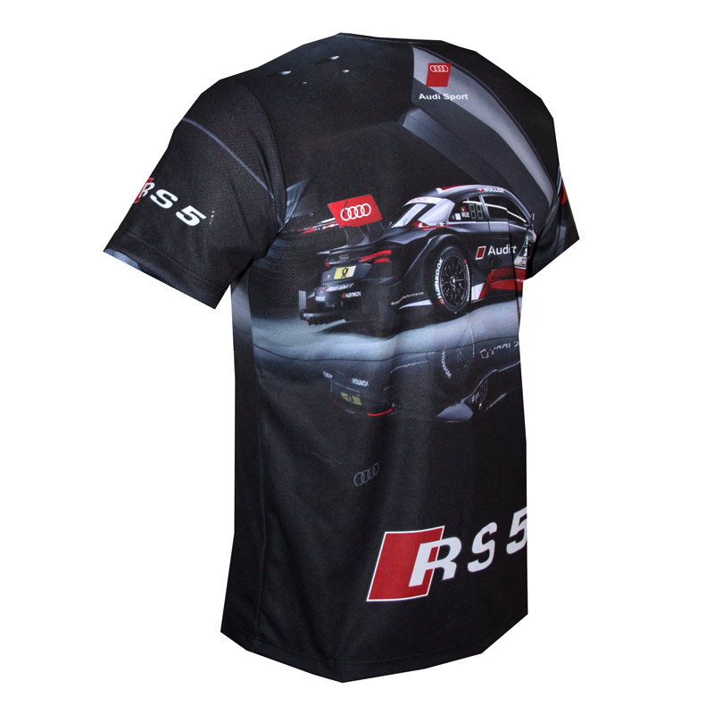 Audi Rs5 tshirt with logo and allover printed picture