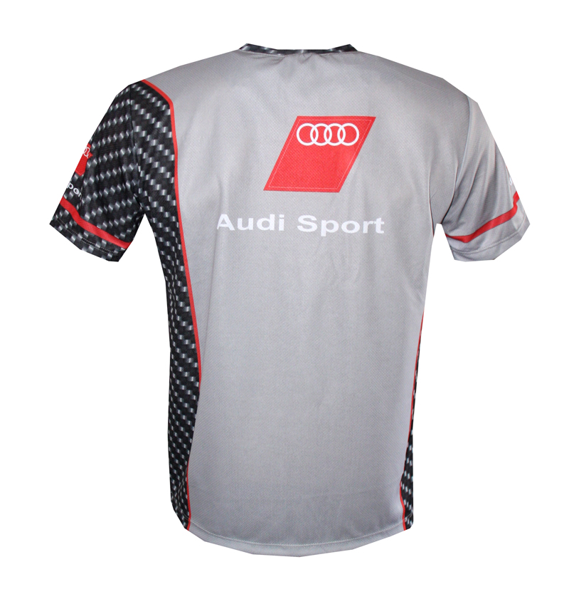 Audi T shirt With Logo And All over Printed Picture T shirts With All 