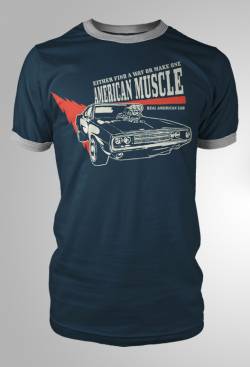american muscle car racing tshirt 