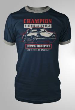 classic vintage car racing shirt 