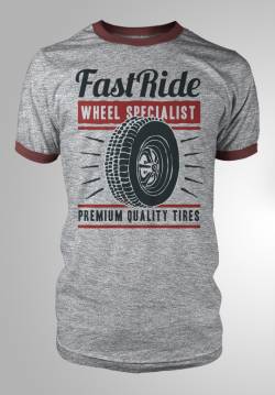 fast ride car wheel t shirt 