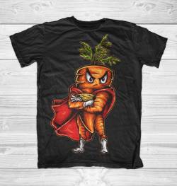 character carrot hero funny cartoon shirt 