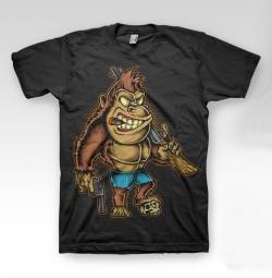king kong movie character gorilla funny t shirt 