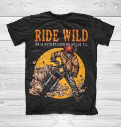 sportsbike ride wild passion racing tshirt 
