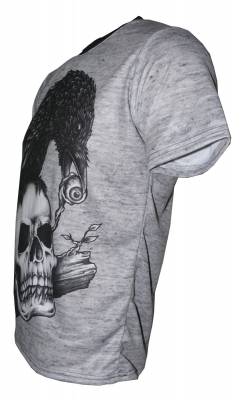 Skull and crow gothic shirt 