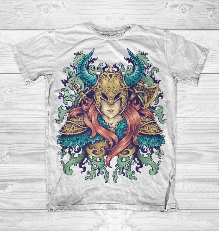 Warrior t shirt designs sale