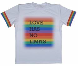 pride love has no limits gay lesbian maglietta 