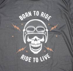 born to ride to live moto gears t shirt 