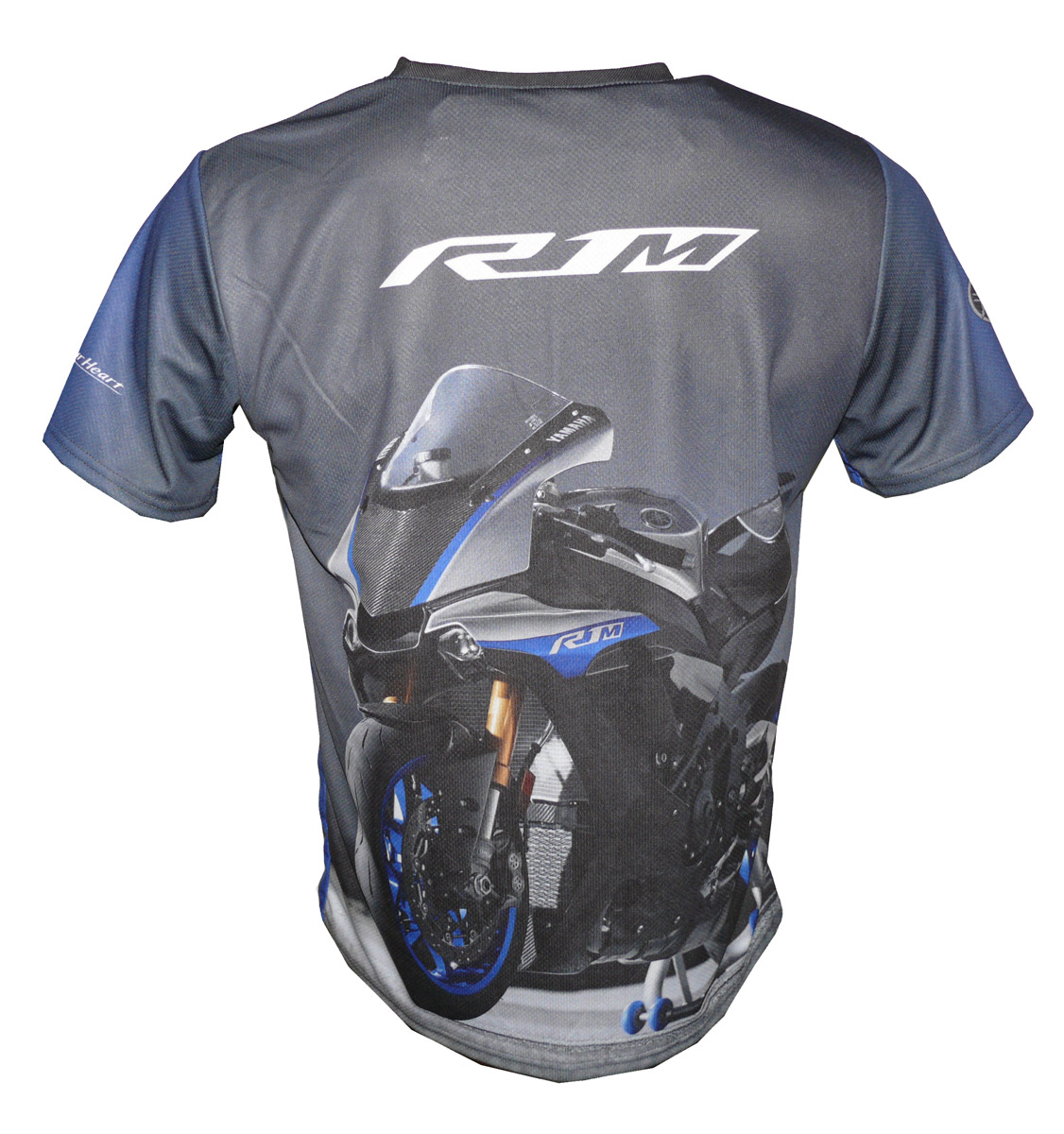 Yamaha R1m T Shirt With Logo And All Over Printed Picture T Shirts With All Kind Of Auto Moto