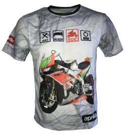 aprilia dorsoduro shiver rsv4 1100 motorsport racing tshirt 