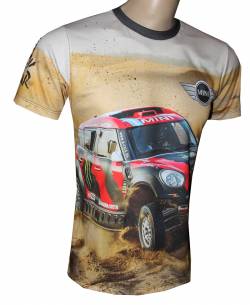 mini cooper dakar rally t shirt motorsport racing 