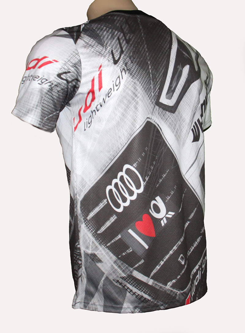 Audi T shirt With Logo And All over Printed Picture T shirts With All 