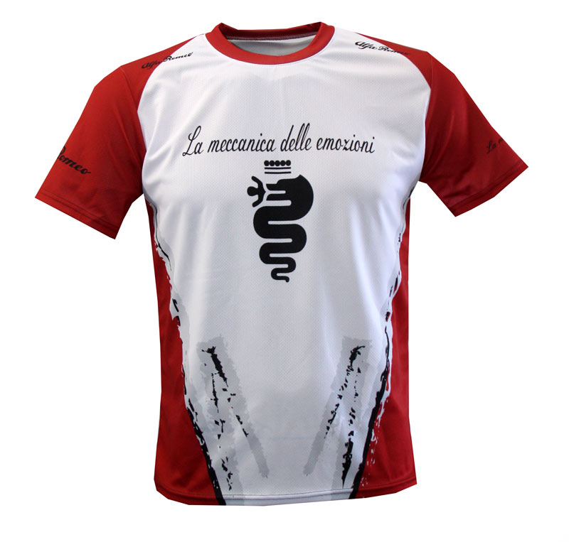 Alfa Romeo t-shirt with logo and all-over printed picture - T-shirts with  all kind of auto, moto, cartoons and music themes
