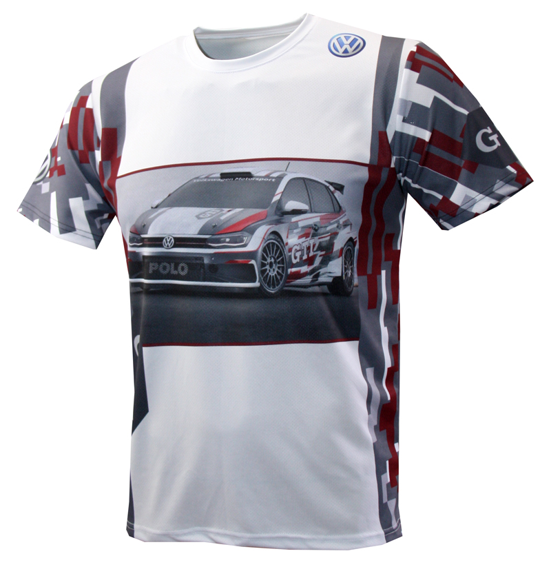 VW Golf GTI t-shirt with logo and all-over printed picture - T-shirts ...