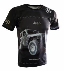 Jeep Wrangler offroad coche camiseta
