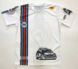 Lancia HF Martini Rally car tshirt 