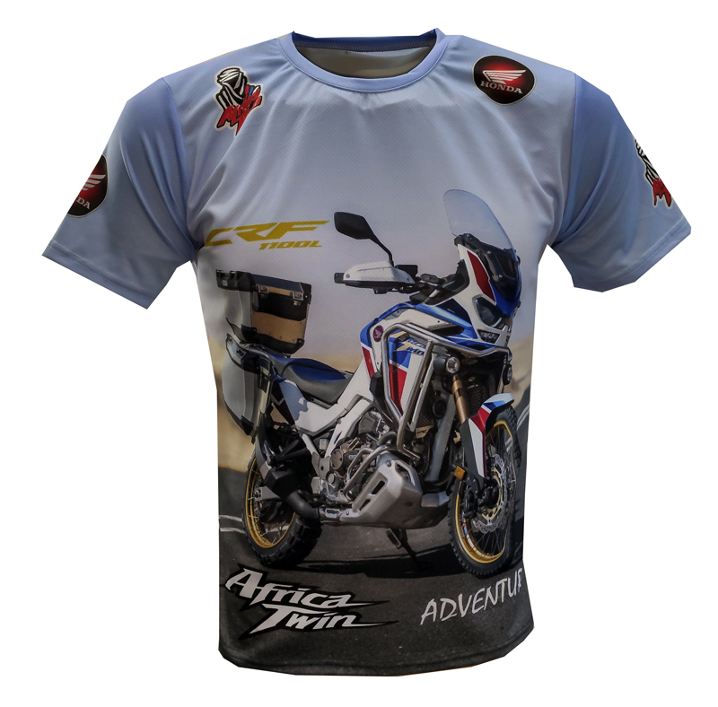 Honda CRF 1100L t-shirt with logo and all-over printed picture - T ...